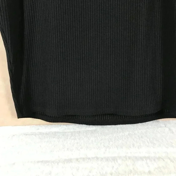 BAR III Solid Black Ribbed-Knit Stretchy Pencil Skirt NWT Size XXL - Picture 6 of 7